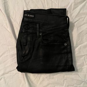 express skinny leather jeggings